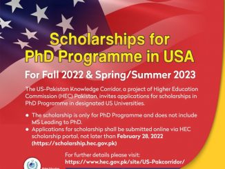 Ph. D scholarship for US
